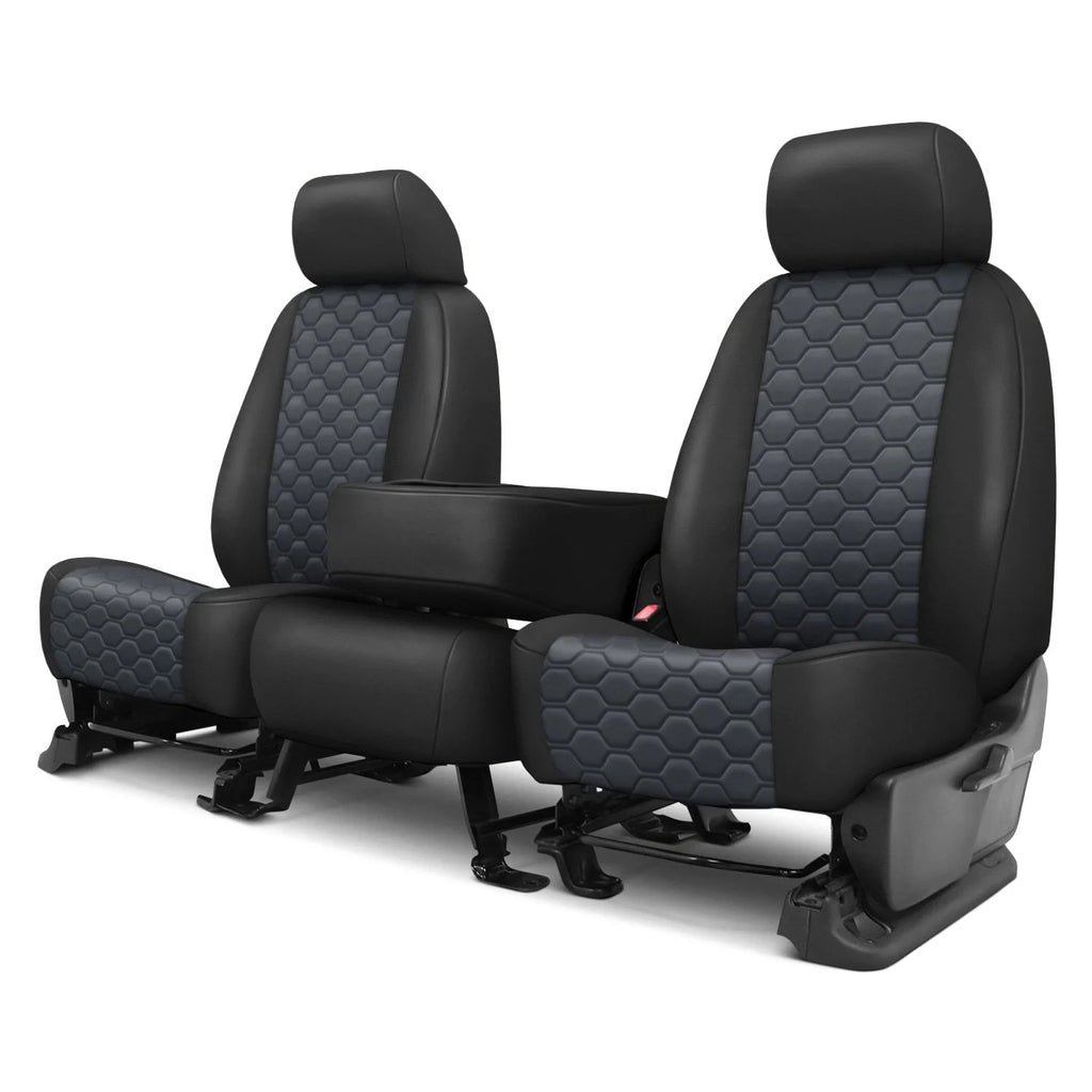 CalTrend Faux Leather Honeycomb Quilted Seat Covers