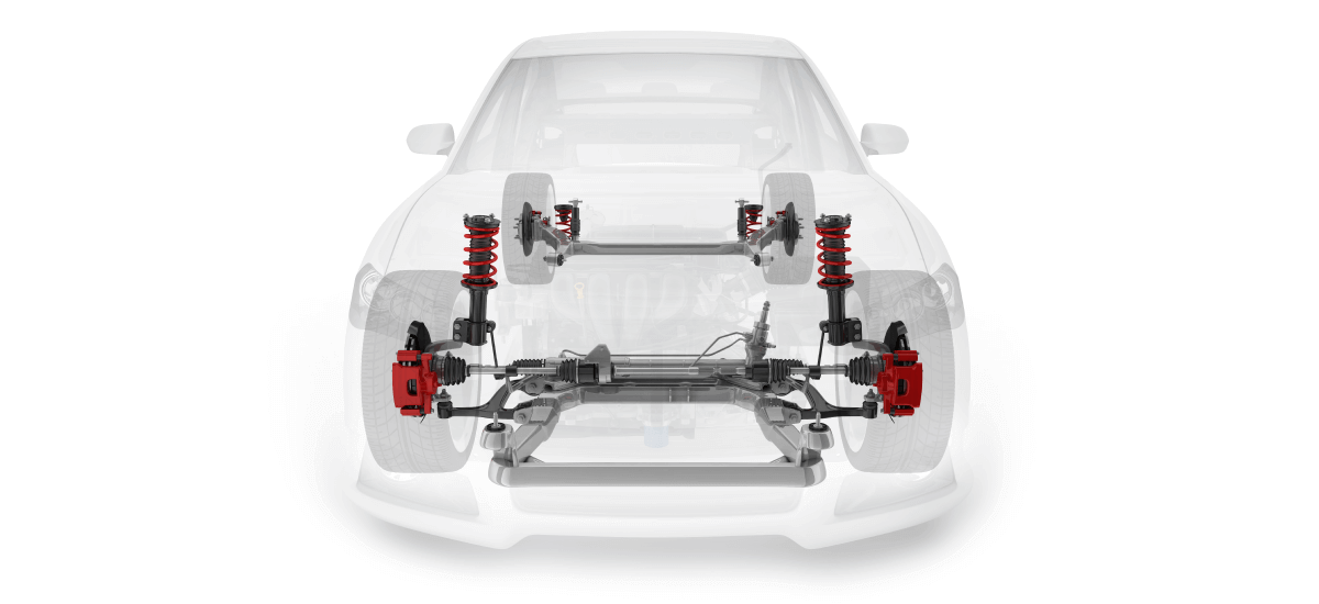 Racing Suspension Shock Absorbers With Brakes Disk