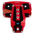 NRG Innovations Neo Red Chrome Pedal Pad Set