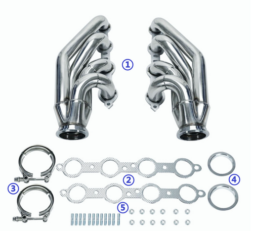Stainless Steel Exhaust Multiple Engine Cylinder For Chevrolet Camaro or Cadillac CTS