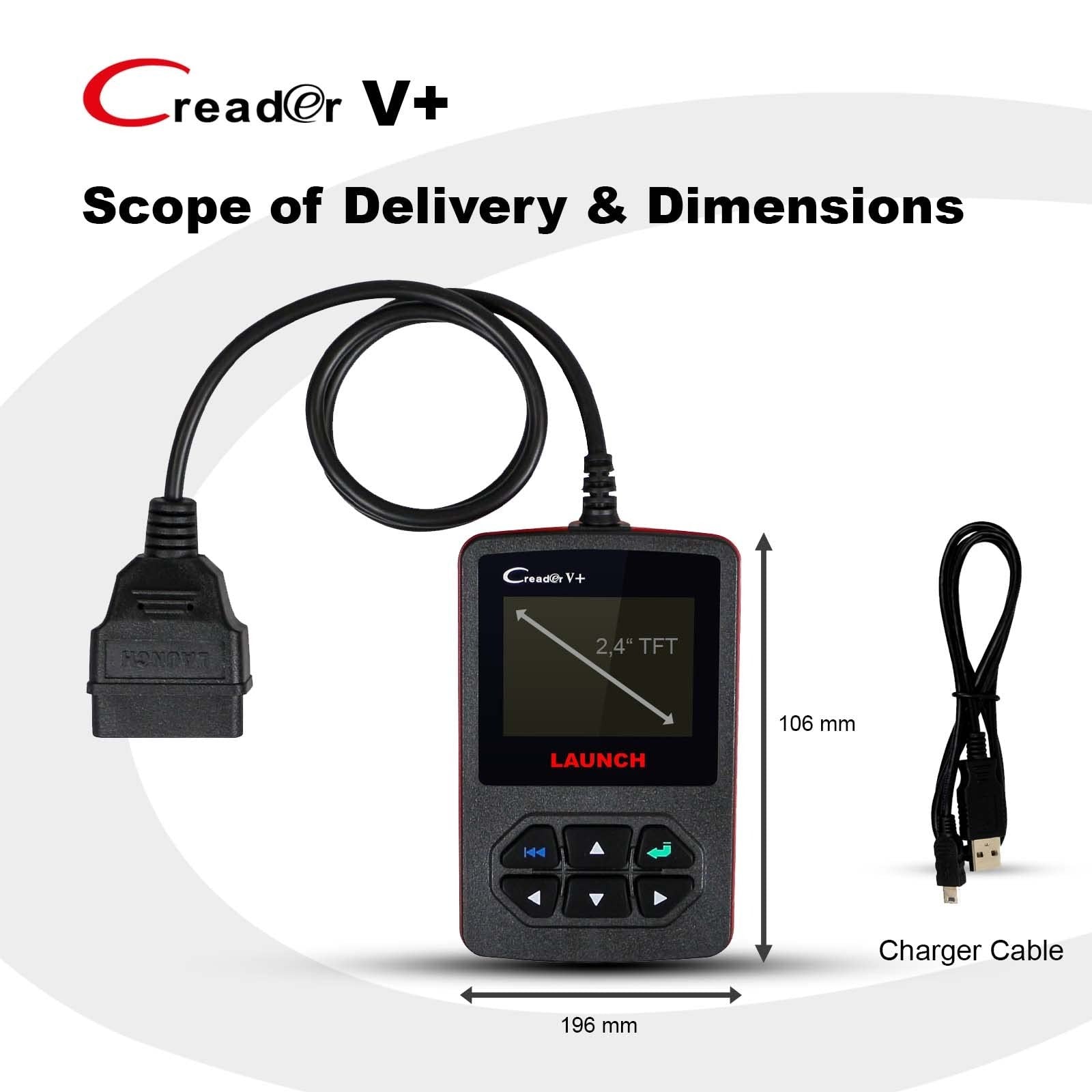 Launch Creader VI+ (Plus) Diagnostic Scanner