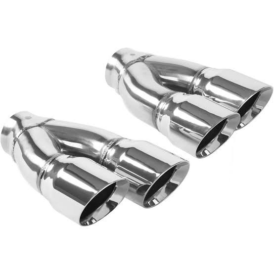MagnaFlow 35168 Dual Exhaust Tip Featuring a Polished 2.25-inch Inlet