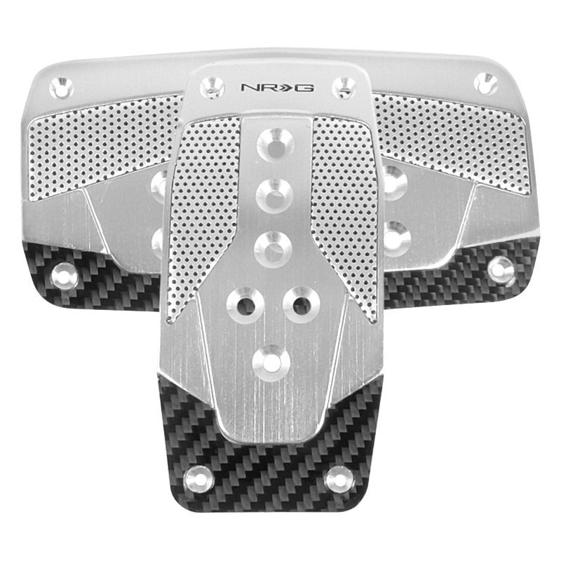 NRG Innovations Neo Silver Pedal Pad Set