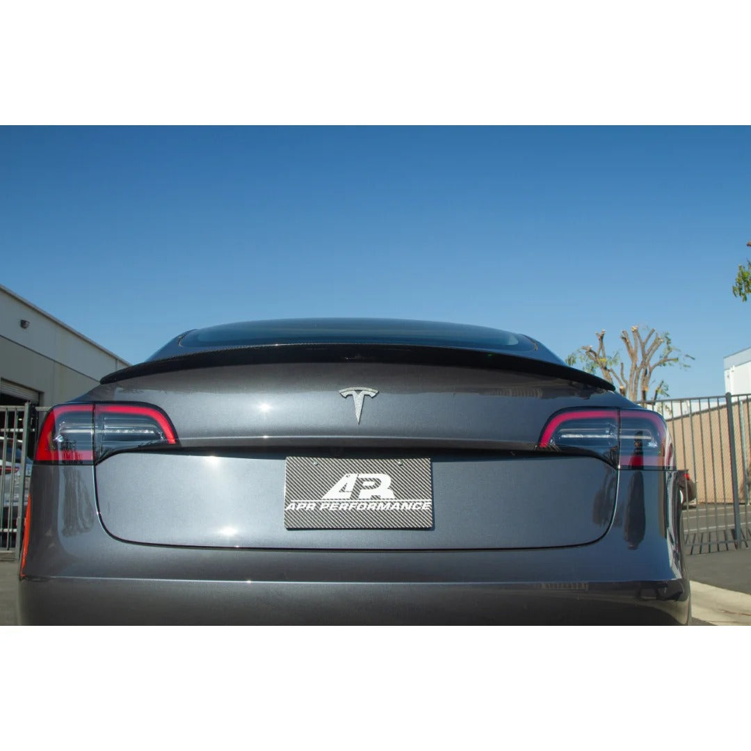 Tesla Model 3 Carbon Fiber Rear Deck Spoiler 2017 - 2023 Wing