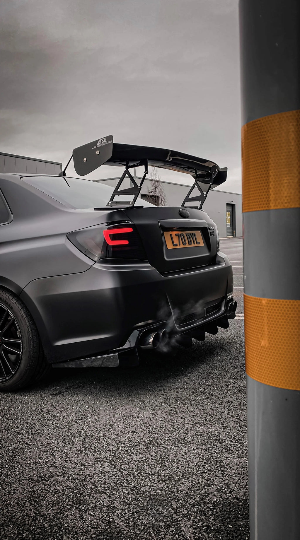 Subaru STI 60.5 GTC200 Carbon Fiber Adjustable Wing