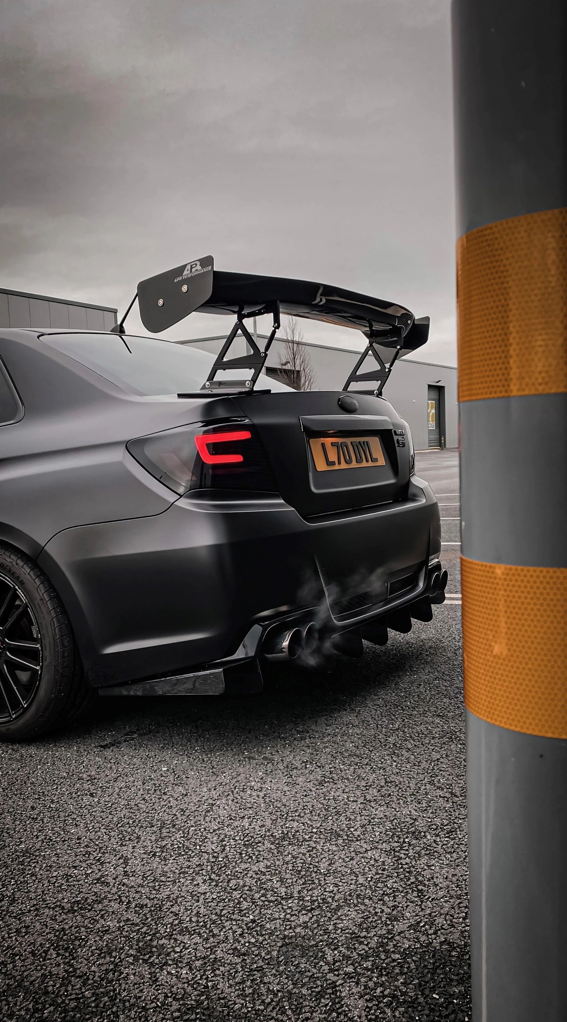Subaru STI 60.5 GTC200 Carbon Fiber Adjustable Wing