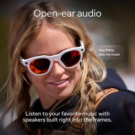 Oakley Meta HSTN Smart AI Glasses, Clear to Grey Transitions Lenses, 3K Camera