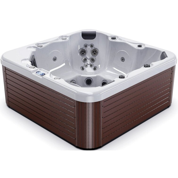 Luxuria_Spas_6_-_Person_55_-_Jet_Acrylic_Rectangular_Hot_Tub_with_Ozonator_in_Mocha