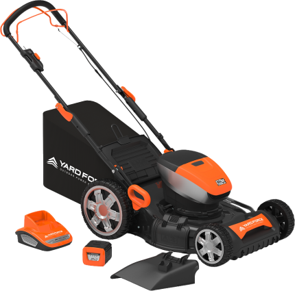 Yard Force YF60VRX Lawn Mower 21″ w/ Lithium-Ion Battery and Fast Charger 60V New