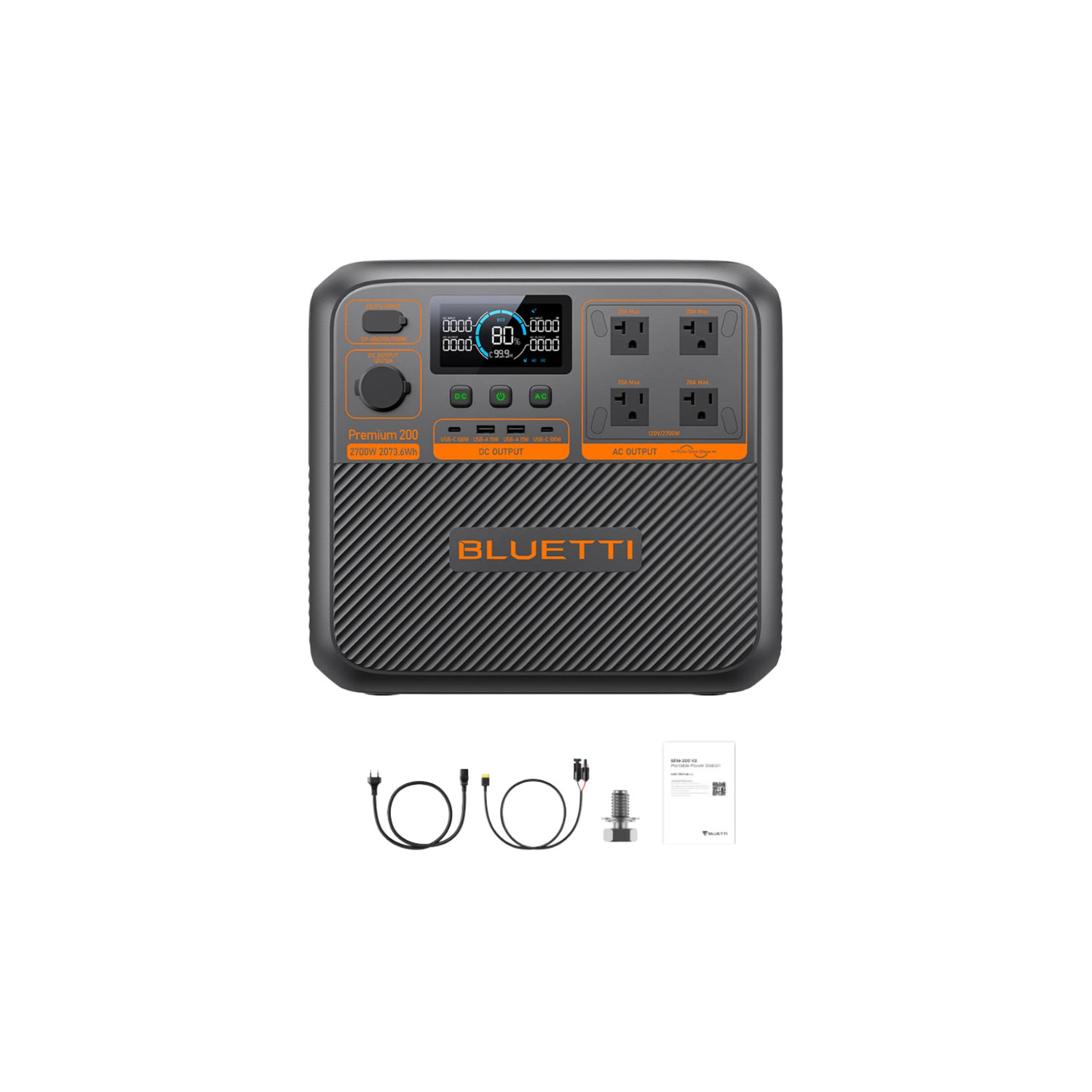 BLUETTI_Premium_200_V2_Portable_Power_Station_Inclusions
