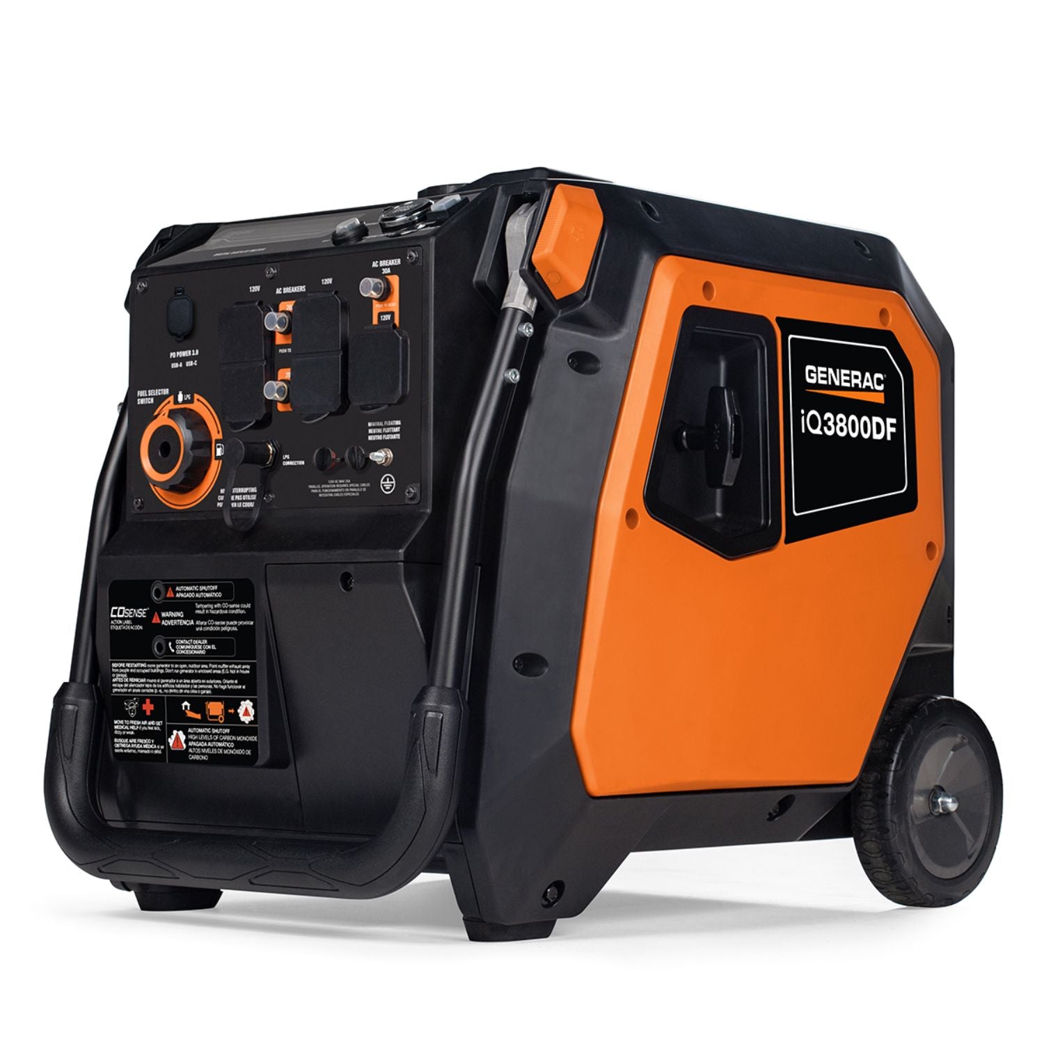Generac_Portable_Inverter_Generator_iQ3800_Left_View